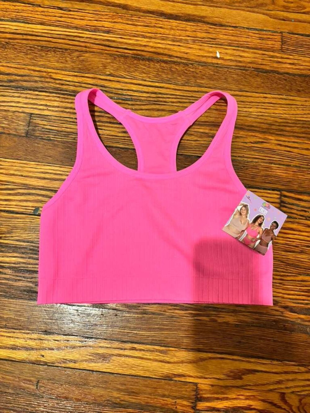 Fruit of the Loom Women's Seamless Ribbed Racerback Sports Bra size M